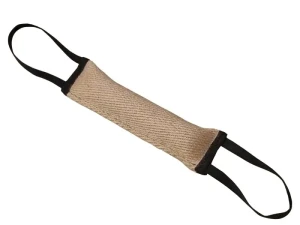 Szarpak/Gryzak jutowy 27 x 7cm. z dwoma uchwytami